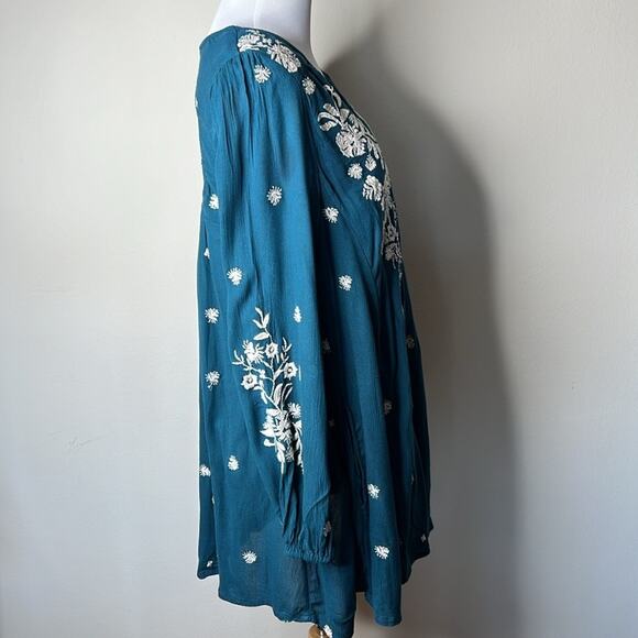 Free People Teal Blue Tennessee Dress - Picture 7 of 10